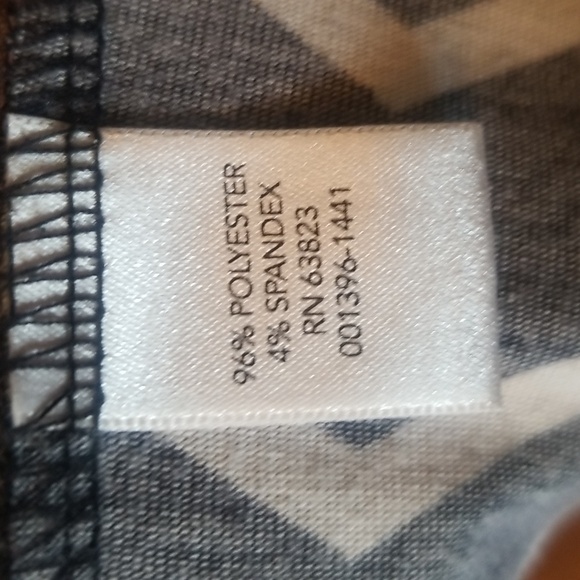 CJ Banks Striped Navy Blue & White Tunic 3X - Picture 4 of 6